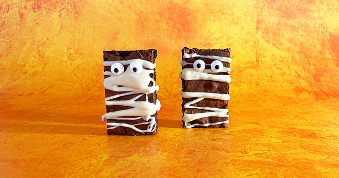 DIY Halloween Brownies: MUMMY