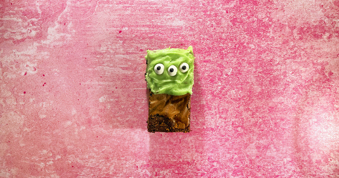 DIY Halloween Brownies: SLIME MONSTER