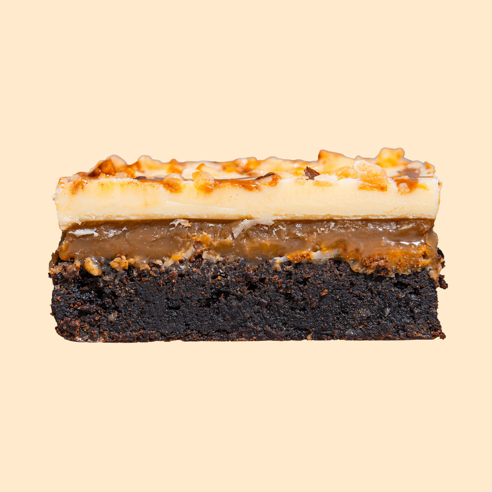 TOASTED HAZELNUT CARAMEL BROWNIE