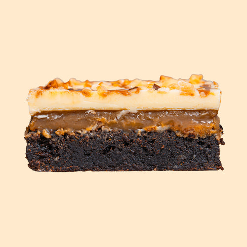 TOASTED HAZELNUT CARAMEL BROWNIE