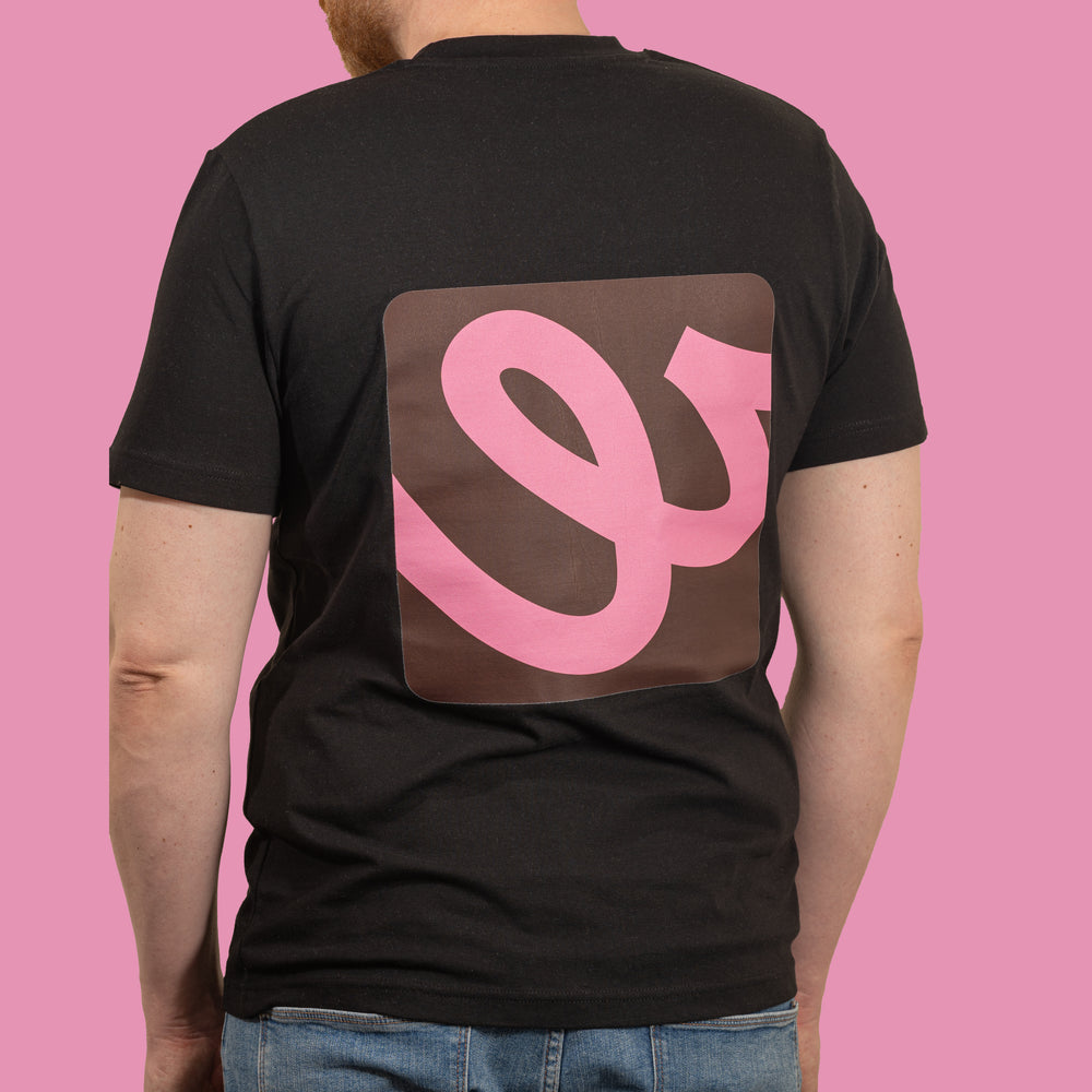 B&B Black & Pink Signature Tee