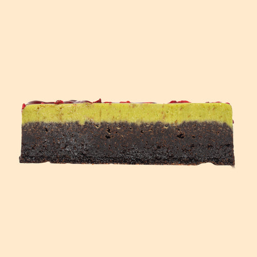 Matcha Raspberry Brownie
