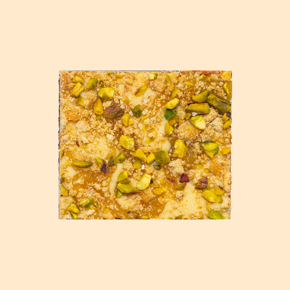 Lemon Curd & Pistachio Cheesecake Brownie