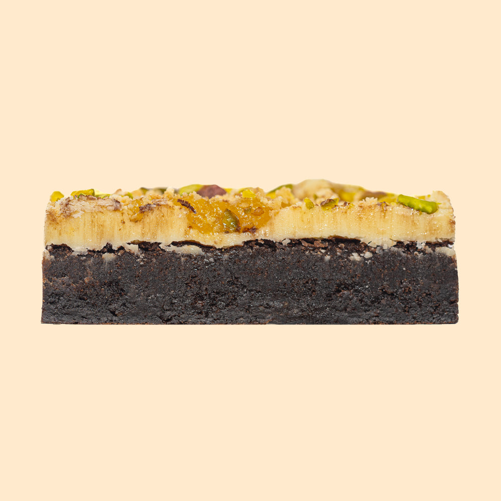 Lemon Curd & Pistachio Cheesecake Brownie