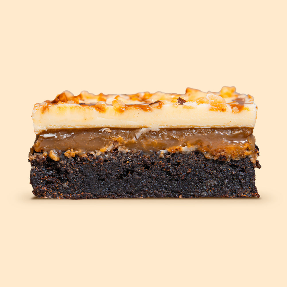 Toasted Hazelnut Caramel Brownie